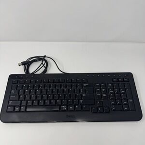 Dell SK-8165 USB Keyboard With Multimedia Keys TESTED WORKS Black